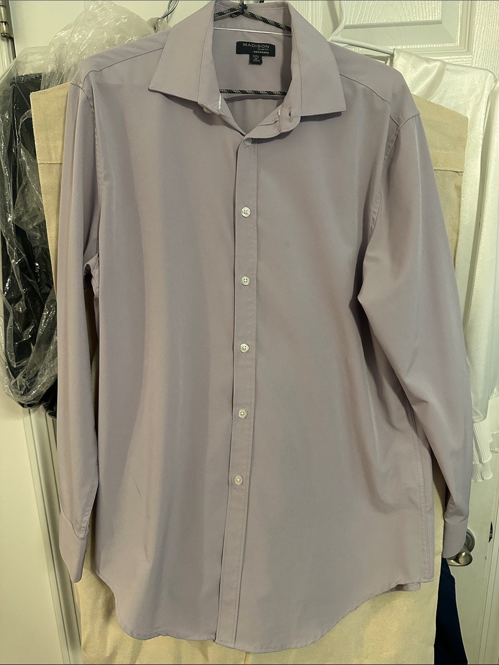 Madison Men's Light Lavender Dress Shirt